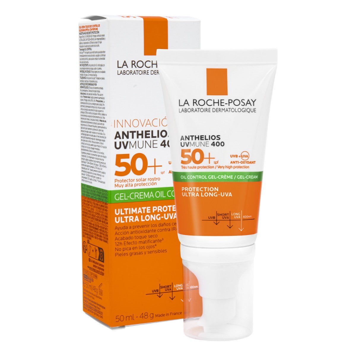 Anthelios Gel crema toque seco FPS 50+ 50ML