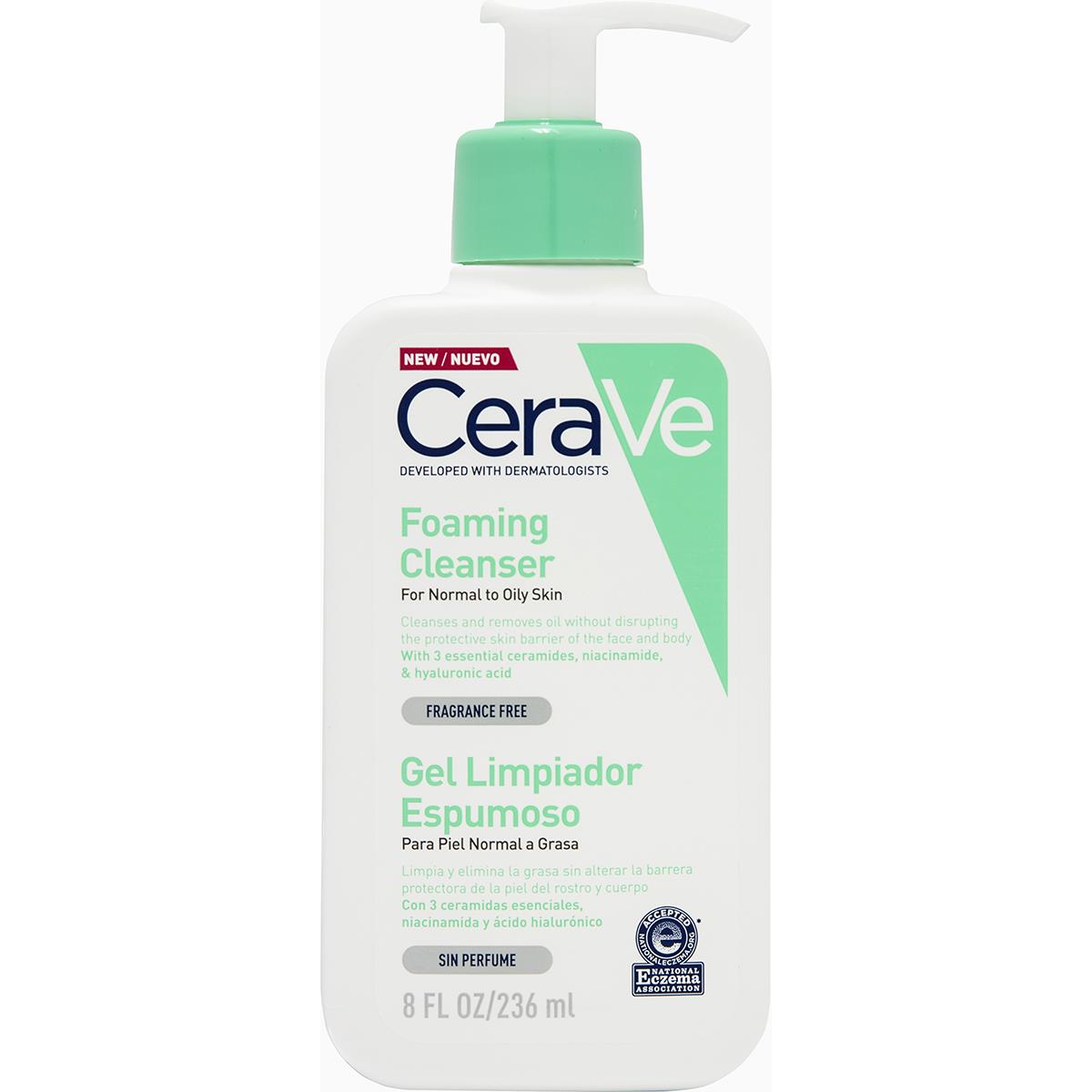 Cerave gel limpiador espumoso