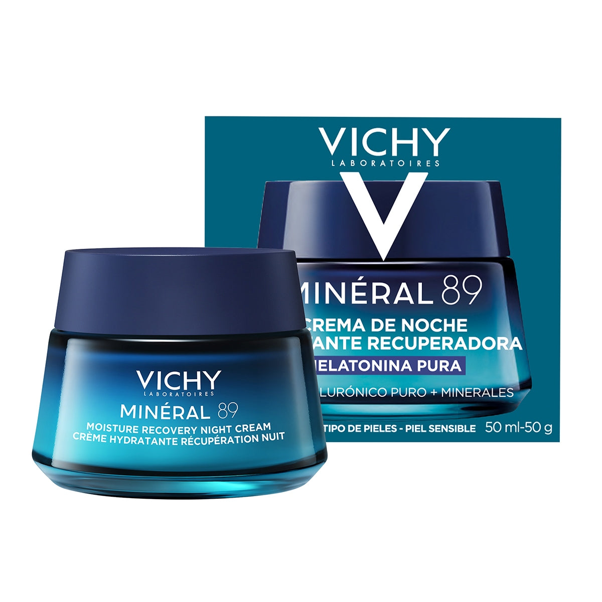 Mineral 89 melatonina crema reparadora de noche 50ml