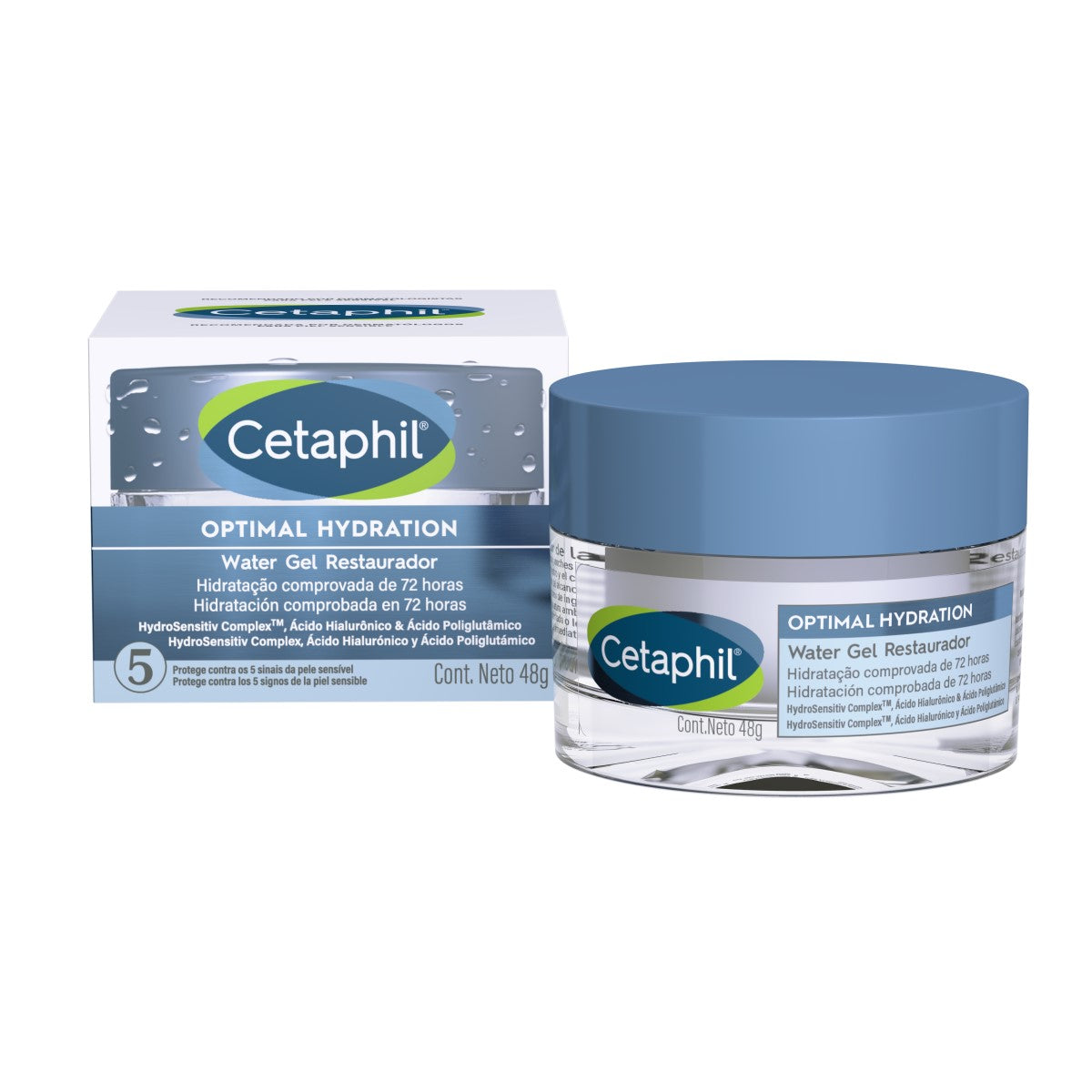 Cetaphil Optimal Hydratation water gel restaurador 48 G.